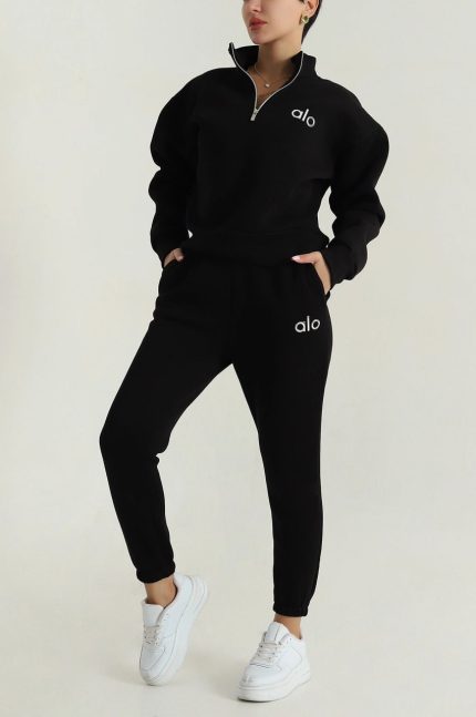 نیم زیپ با شلوار جاگر alo