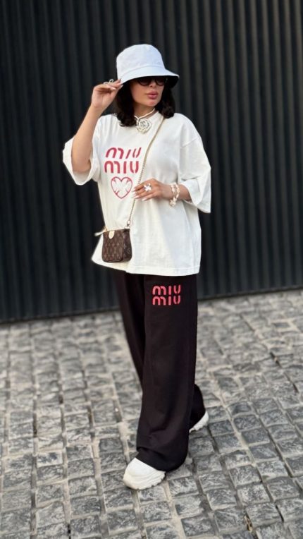 ست زنانه دخترانه miu miu